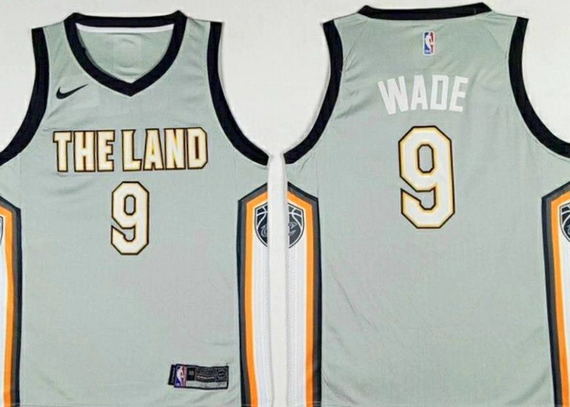 Men Cleveland Cavaliers #9 Wade Grey City Edition Nike NBA Jerseys->chicago blackhawks->NHL Jersey